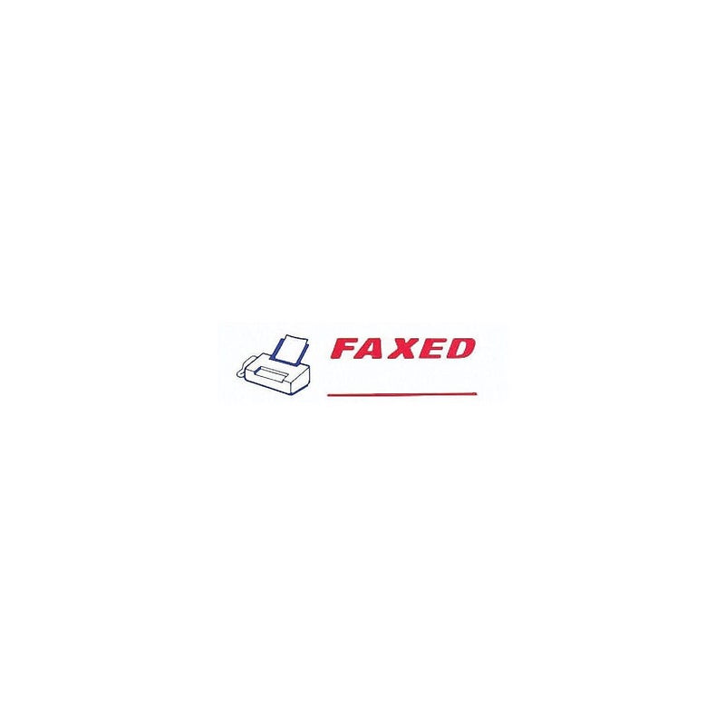 ACCUSTAMP2 035533 Pre-Inked Shutter Stamp FAXED, Red/Blue Ink, 1 Count - Image 4